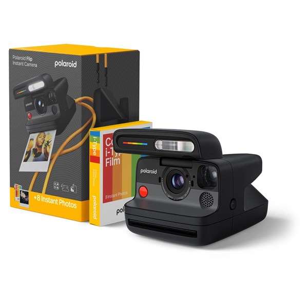 Polaroid Flip Instant Camera Black with I-Type Colour Film