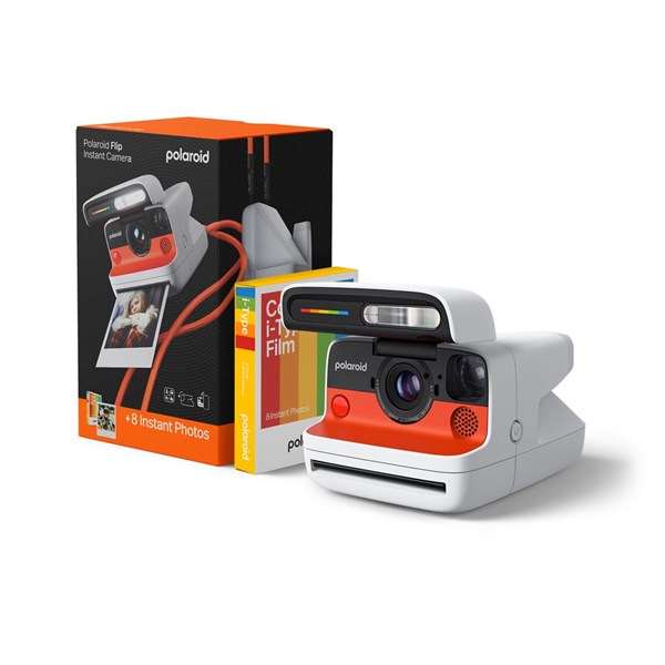 Polaroid Flip Instant Camera White with I-Type Colour Film