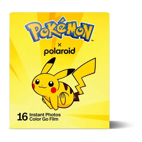 Polaroid GO Colour Film Pokemon Pikachu Edition Light Frame Twin Pack