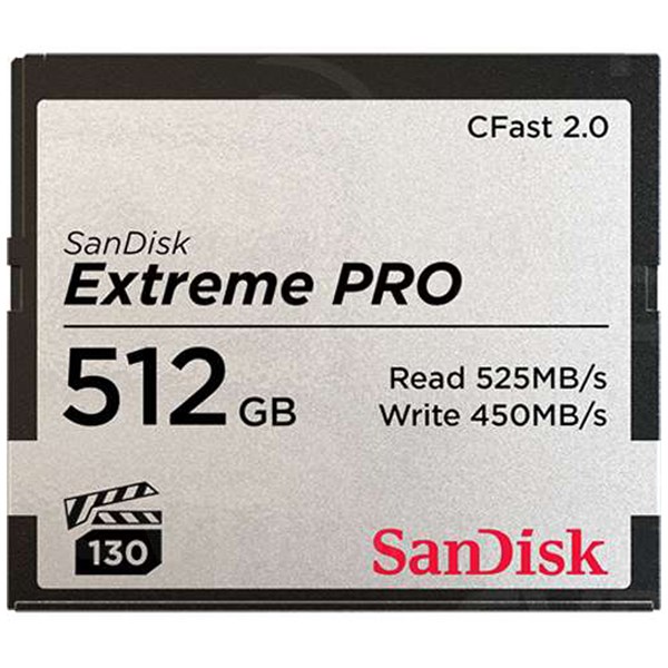 SanDisk Extreme Pro 512GB CFast 2.0