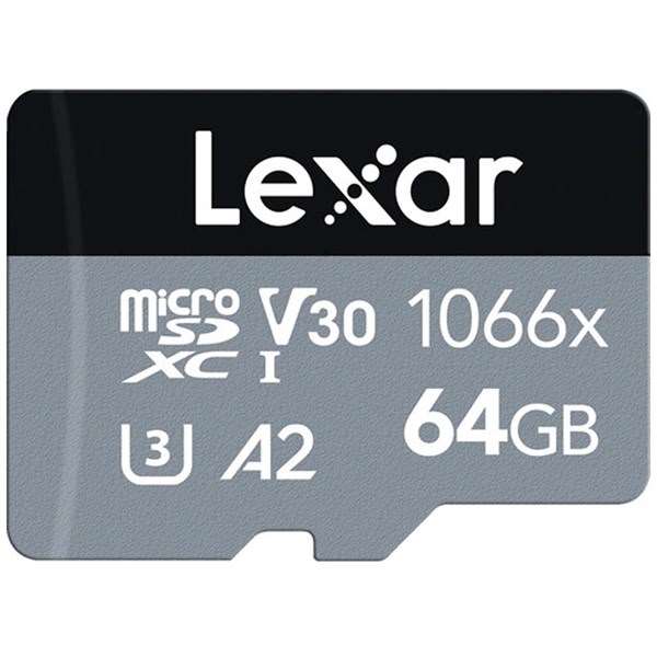 Lexar 64GB HP 1066x UHS-I V30 MicroSDXC Card