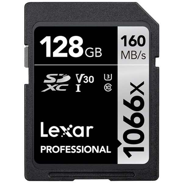 Lexar 128GB Professional 1066x UHS-I V30 SDXC Card Silver