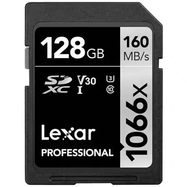 Lexar 128MB Professional 1066x UHS-I V30 SDXC Card Silver