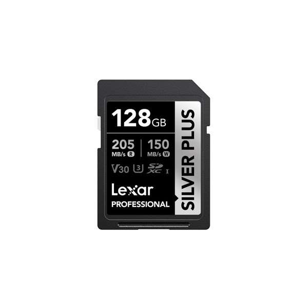 Lexar SD Silver Plus UHS-1 128GB V30 R205/W150MB/s