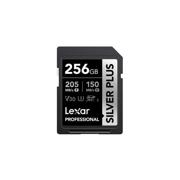 Lexar SD Silver Plus UHS-1 256GB V30 R205/W150MB/s