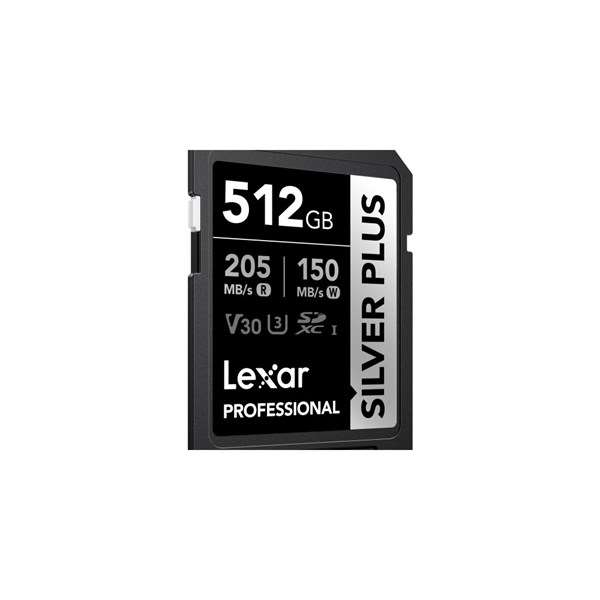 Lexar SD Silver Plus UHS-1 512GB V30 R205/W150MB/s