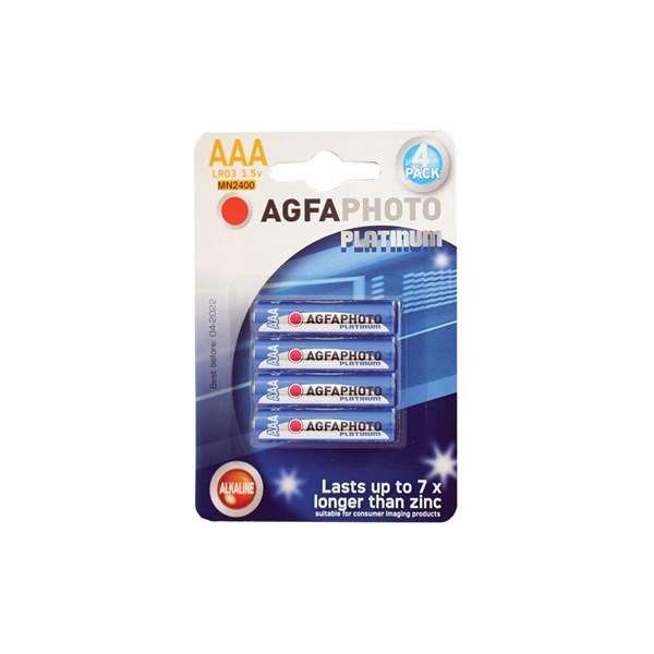 AgfaPhoto Platinum AAA Batteries 4 Pack