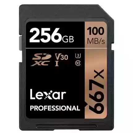 Lexar 256GB UHS-II U3 SDXC 100MB/s 667x