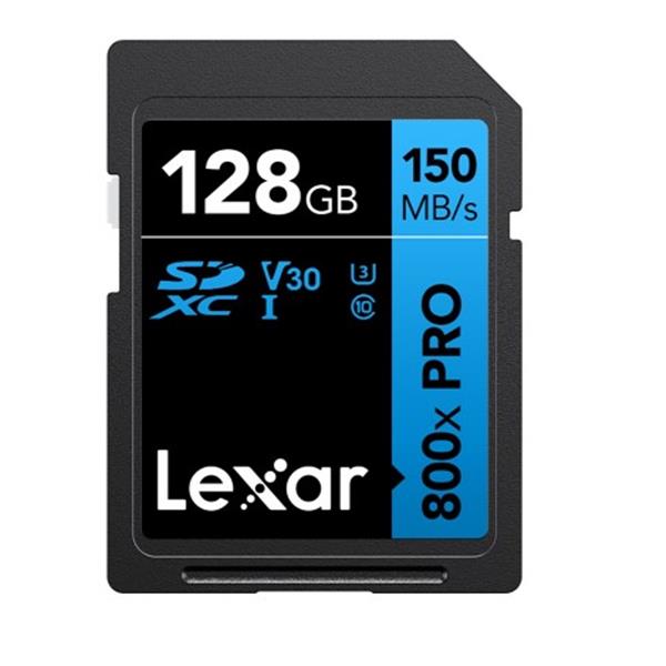 Lexar SDXC 800x 128GB PRO Blue Series UHS-1 V30 Read 150MB/s