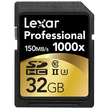 Lexar 32GB Professional 1000x UHS-II SDHC