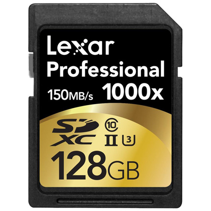 Lexar 128GB Professional 1000x UHS-II SDXC