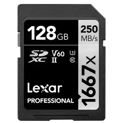 Lexar 128GB UHS-II SDXC 250MB/s 1667x