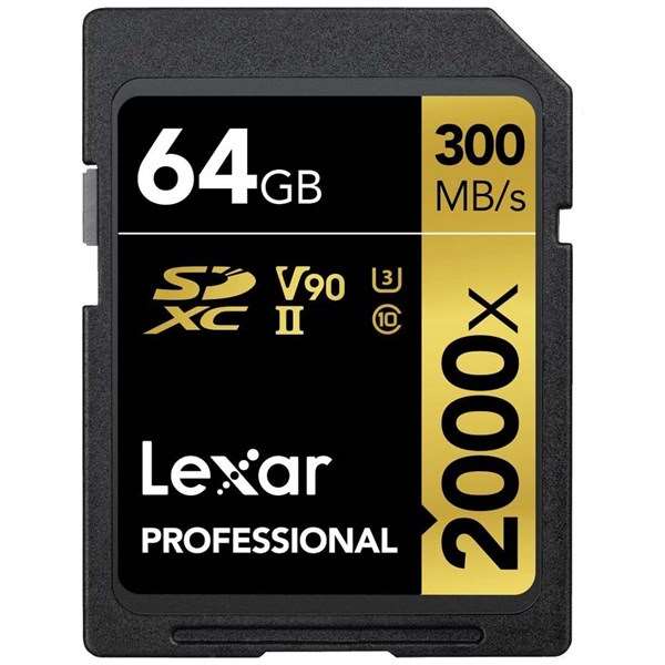 Lexar 64GB SDXC Professional UHS-II 2000x