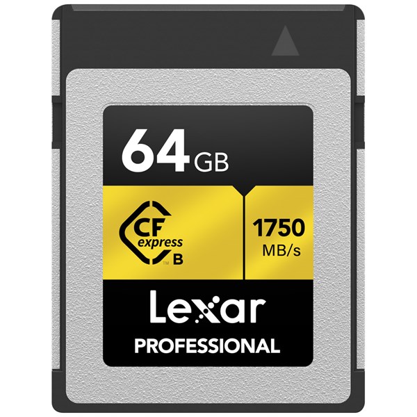 Lexar 64GB CF Express Pro Type-B - Read Speed 1750MB/Write Speed 1000MB (dependant on host device)