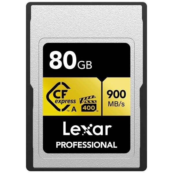 Lexar 80GB Professional CFexpress Type A Card Gold Series Open Box