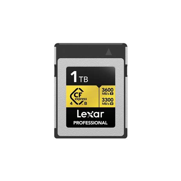 Lexar Professional GOLD 1TB CFexpress 4.0 Type B Card (3600MB/Sec)