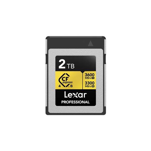 Lexar Professional GOLD 2TB CFexpress 4.0 Type B Card (3600MB/Sec)