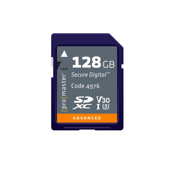 ProMaster Advanced 128GB SDHC V30 U3 Memory Card