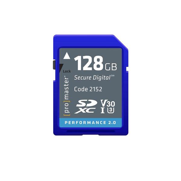 ProMaster Performance 128GB SDHC V30 2.0 Memory Card Open Box