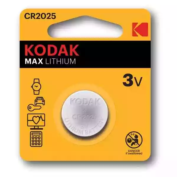 Kodak Max K2025/CR2025 Lithium Battery (2 Pack)