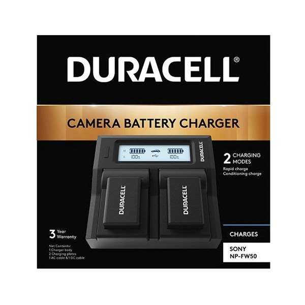 Duracell Dual Battery Charger Sony NP-FW50