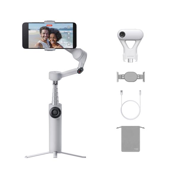 Insta360 Flow 2 AI Tracker Bundle Stone Grey