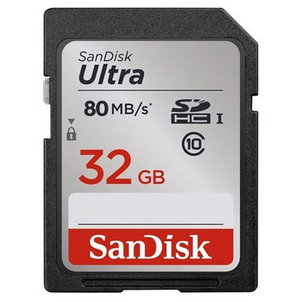 Sandisk Ultra SDHC 32GB 80MB/s Class 10 UHS-I - Open Box