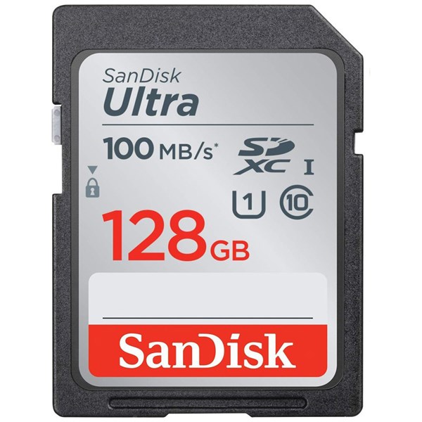 Sandisk Ultra SDHC 128GB 100MB/s Class 10 UHS-I