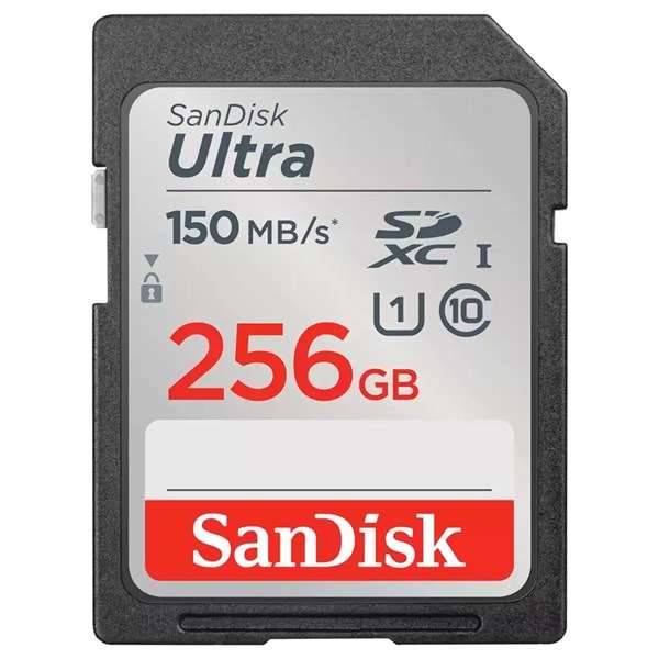 Sandisk Ultra SDXC 256GB 150MB/s Class 10 UHS-I