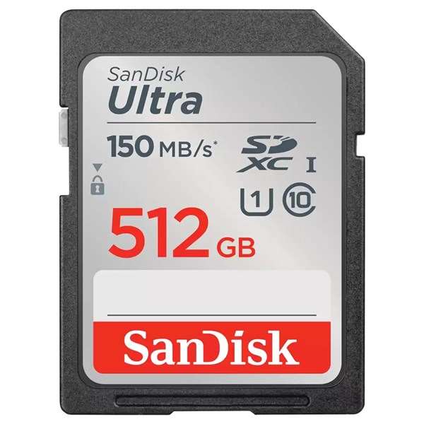 Sandisk Ultra SDXC 512GB 150MB/s Class 10 UHS-I