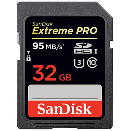 SanDisk 32GB Extreme Pro SDHC 95MB/s Class 10 UHS-I