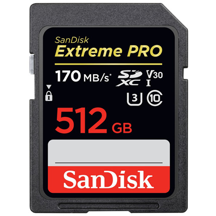 Sandisk Extreme Pro 512GB SDXC 170MB/s