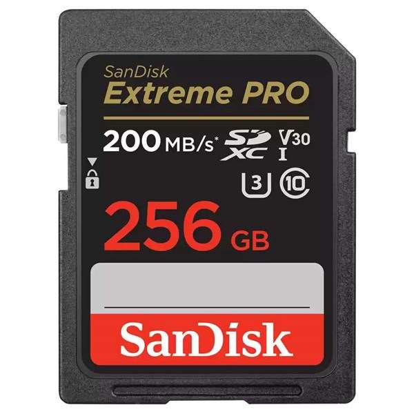 SanDisk 256GB Extreme PRO 200MB/s UHS-I SDXC Memory Card