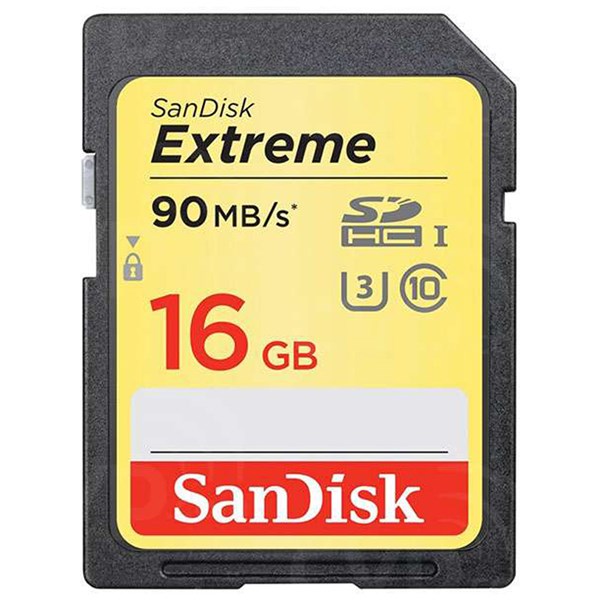 Sandisk 16GB Extreme Plus SDHC Card 90MB/s