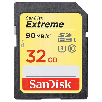 SanDisk 32GB Twin Extreme Plus SDHC Card 90MB/s Twin Pack
