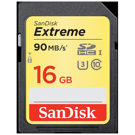 Sandisk Extreme SD 16GB 90MB/s