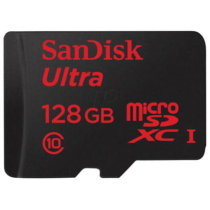 Sandisk 128GB Ultra Micro SD (SDXC) 80MB/s + Adapter