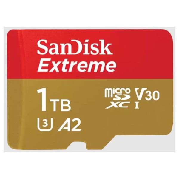 SanDisk 1TB Extreme 190MB/s A2 UHS-I microSDXC Card with SD Adapter