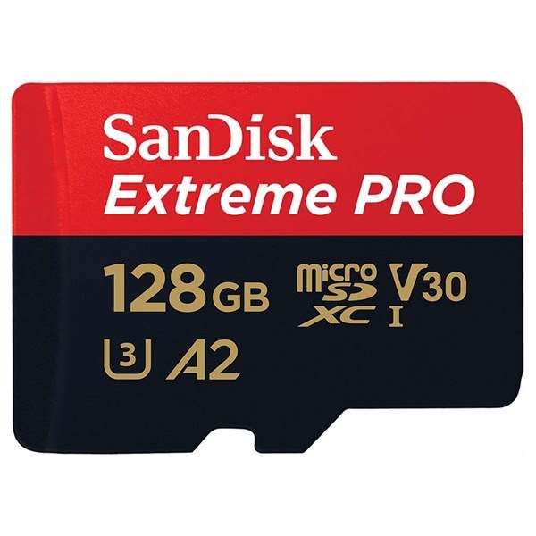 SanDisk 128GB Extreme PRO 200MB/s A2 UHS-I microSDXC with SD Adapter