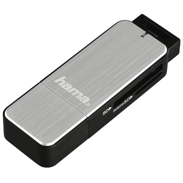 Hama USB 3.0 Card Reader SD/microSD - Silver