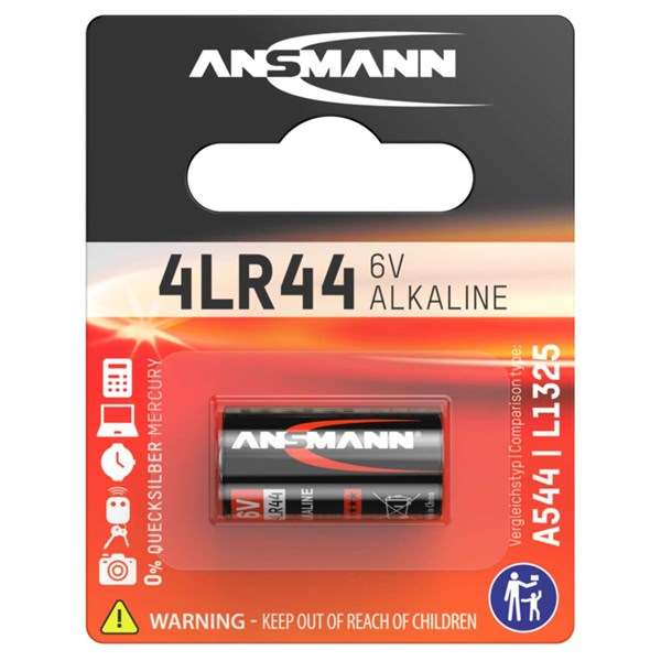 Ansmann 4LR44 6V Alkaline Coin Cell Battery