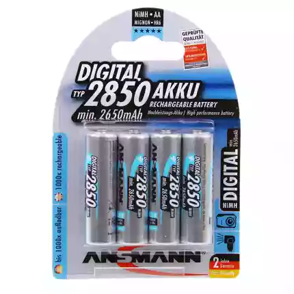 Ansmann AA 2850mAh NiMH Digital batteries 4 pack