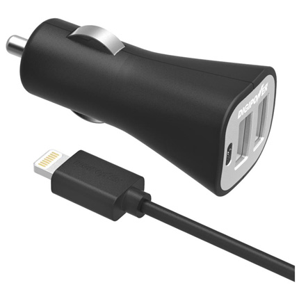 DigiPower 2.4AMP Dual Car Charger + LC