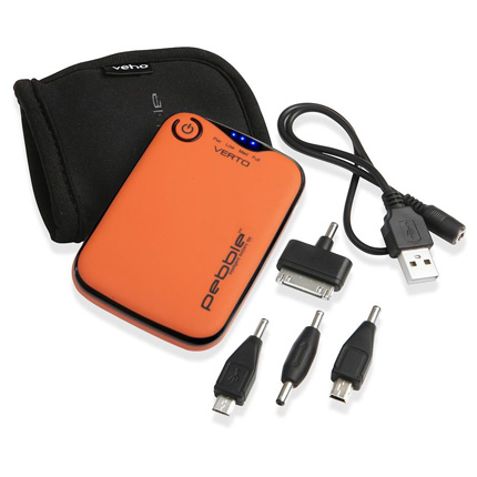 Veho Pebble Verto 3700mah USB Battery Charger - Orange