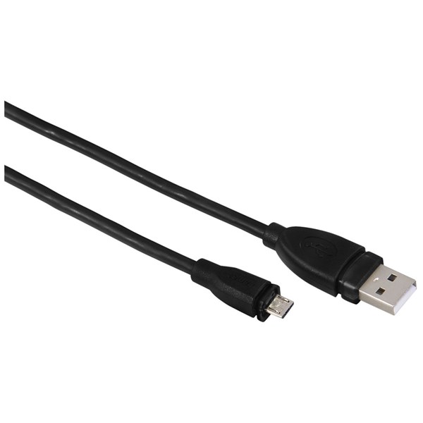Hama Micro USB 2.0 Cable Shielded 1.8m Black