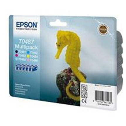 Epson Six Ink Pack T0487 Seahorse Pack
