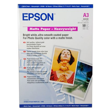 Epson A4 Heavyweight Matte Paper 40 Sheets (167gsm)