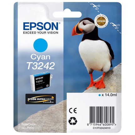 Epson Puffin T3242 Cyan Ink Cartridge for Epson SC-P400