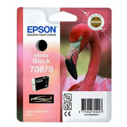 Epson Flamingo T0878 Matte Black Ink for R1900