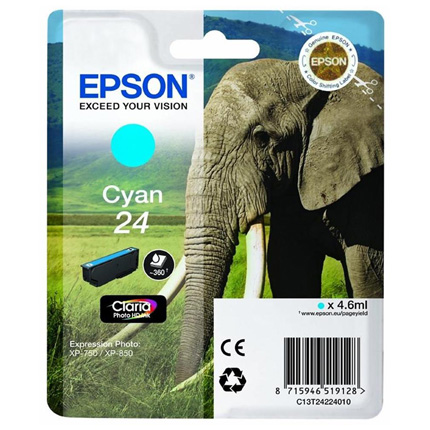 Epson Elephant 24XL Cyan T2432